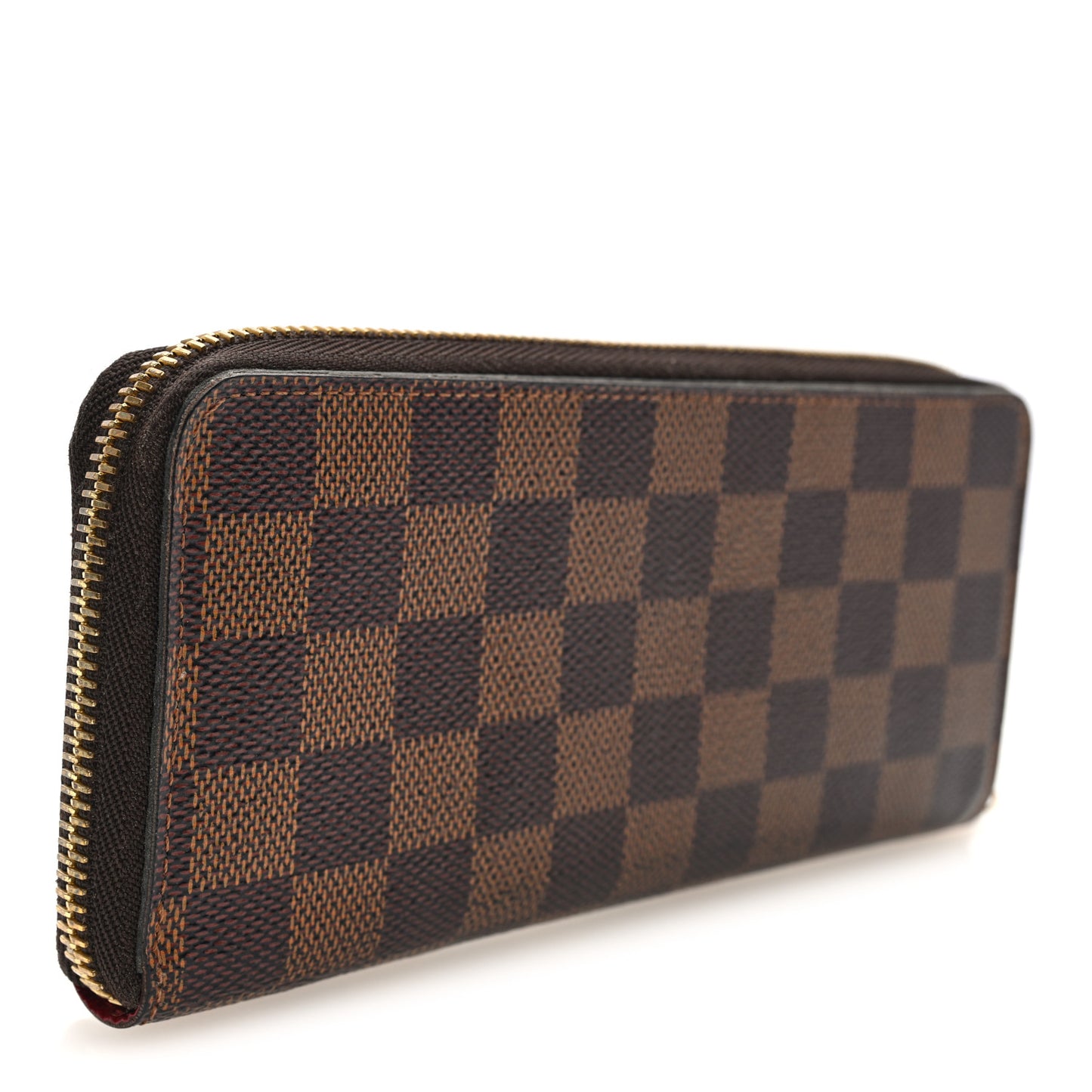 Damier Ebene Clemence Wallet Cherry
