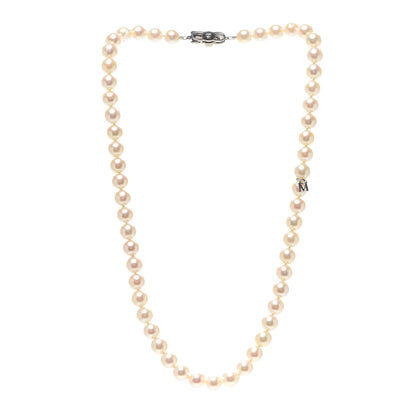 Mikimoto Sterling Silver Akoya Pearl 7-7.5mm Strand Necklace 17" 3 of 5