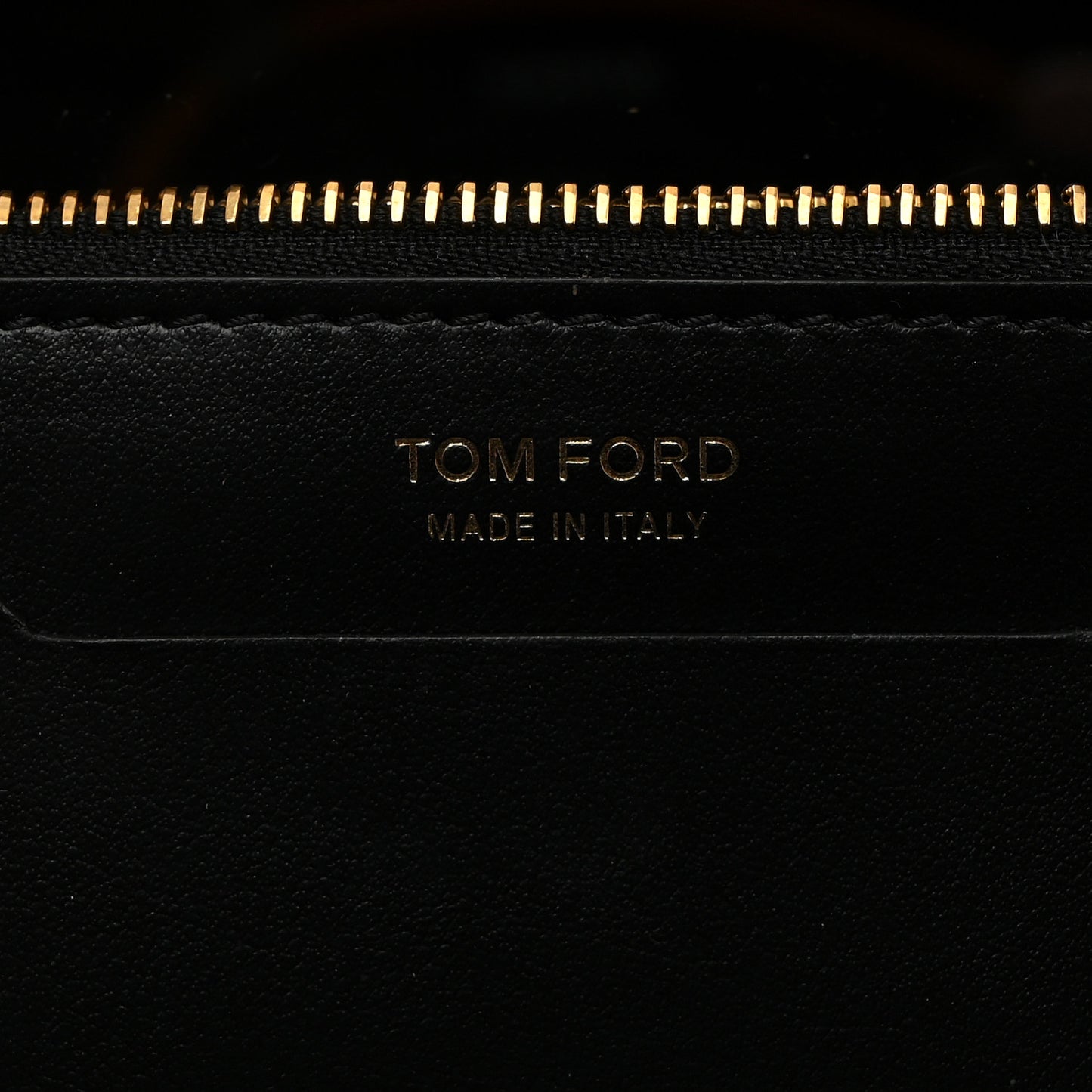 TOM FORD Plexiglass Lipstick Minaudiere Clutch Black Gold