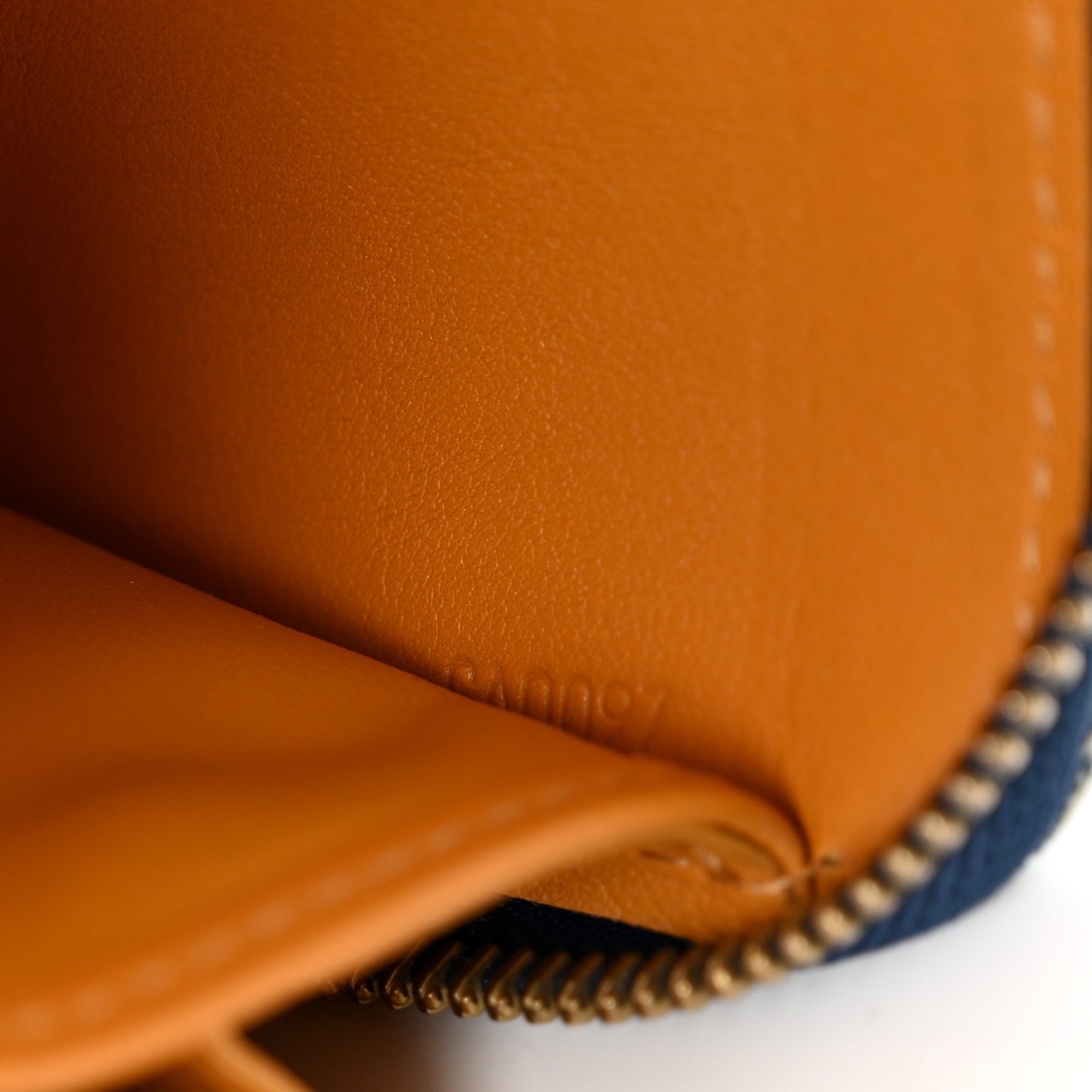 Monogram Denim Zippy Wallet Blue