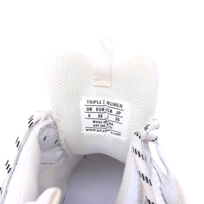 Balenciaga Fabric Mesh Clear Sole Womens Triple S Sneakers 39 White 9 of 9