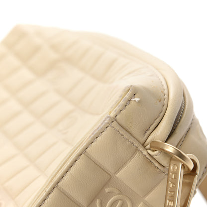 Chanel Lambskin Quilted CC Chocolate Bar Shoulder Bag Beige 10 of 15