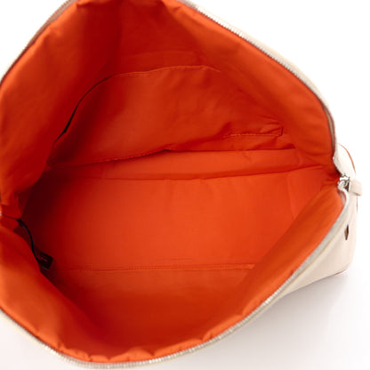 Hermes Cotton Canvas Mini Bolide Travel Cosmetic Pouch Natural 5 of 10