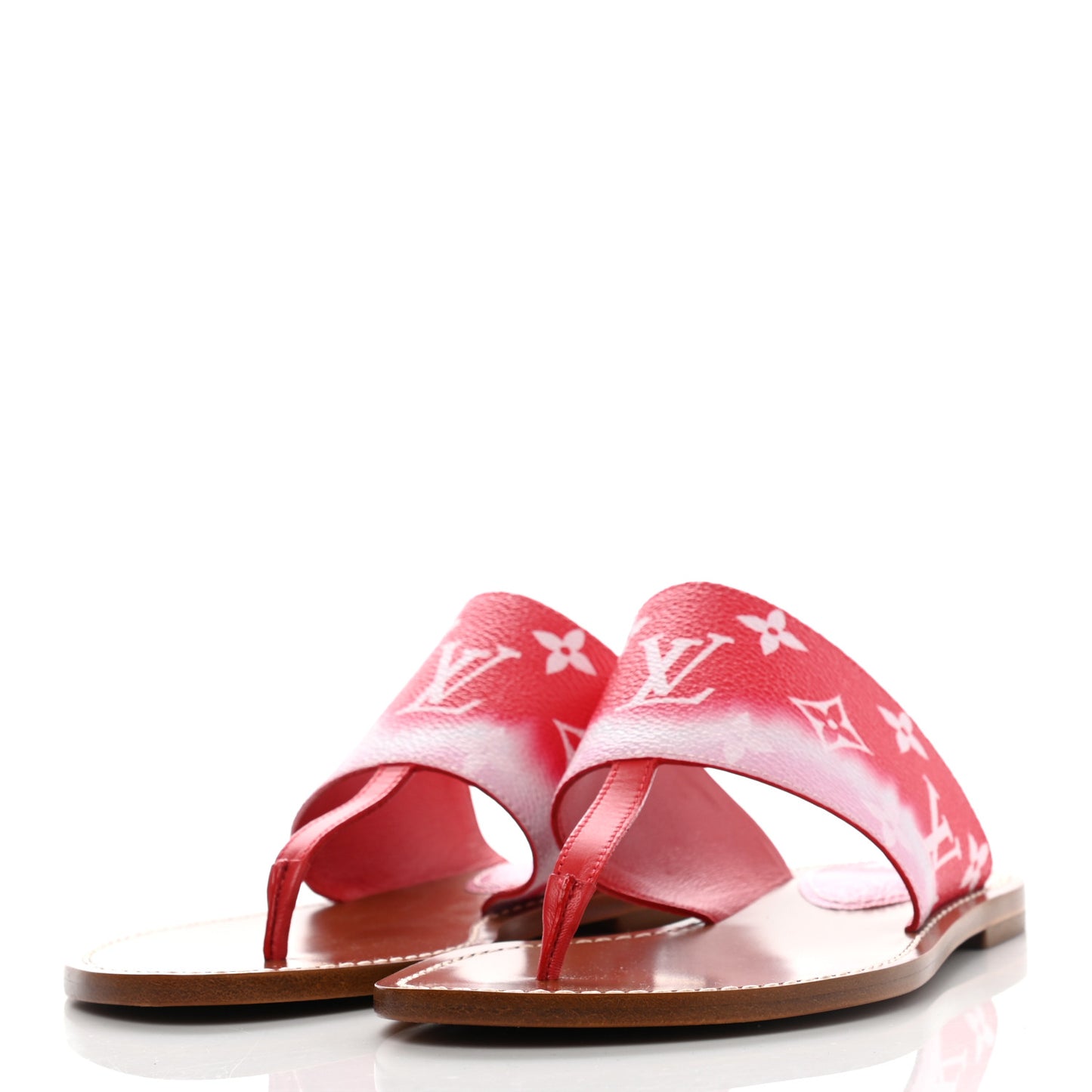 Monogram Escale Palma Sandals 36 Rouge