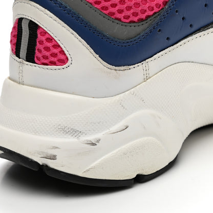 Christian Dior Technical Mesh Calfskin Womens B22 Sneakers 38 White Blue Pink 12 of 13