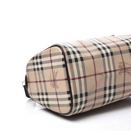 Burberry Haymarket Check Small Chester Bowling Bag Chocolate 5 of 9
