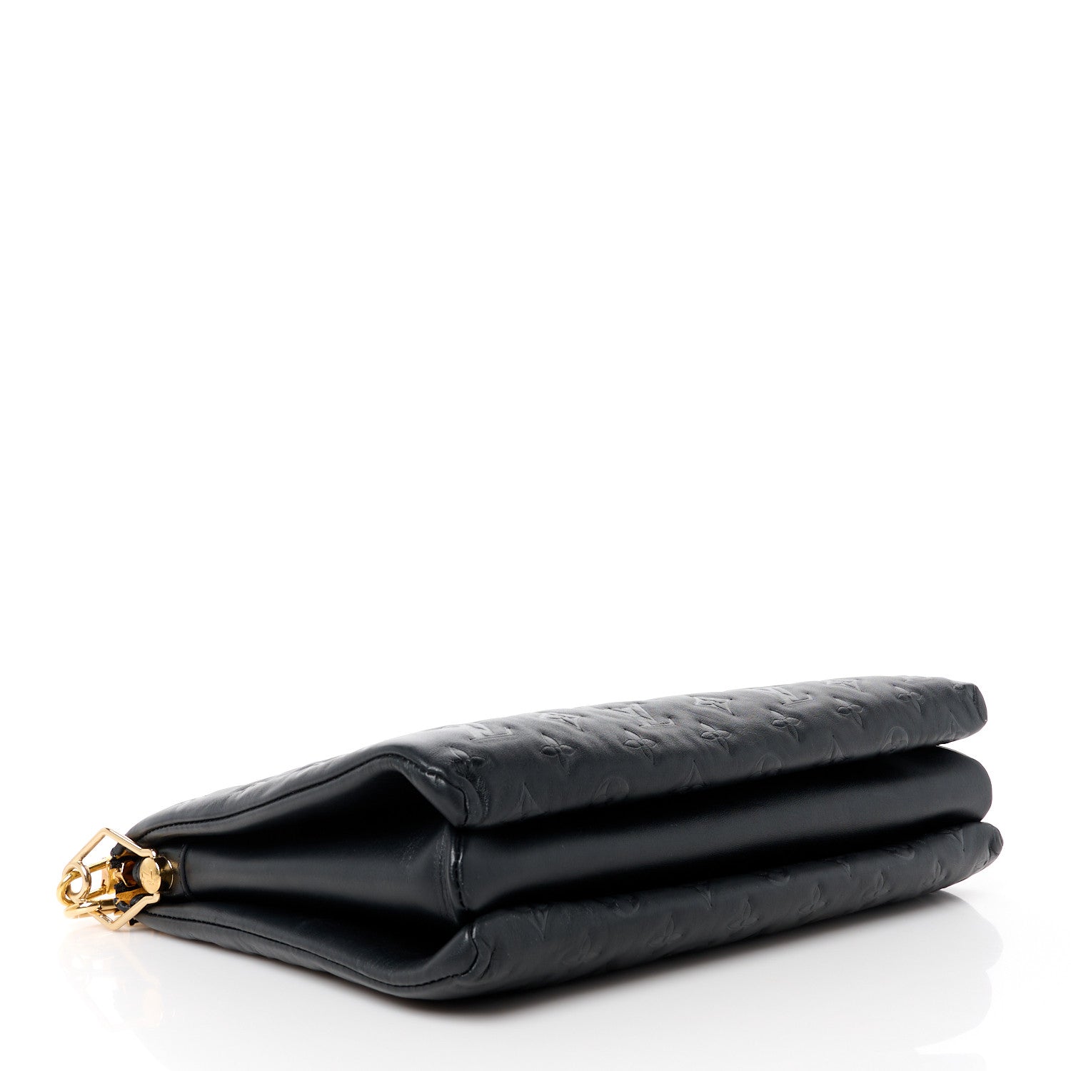 Louis Vuitton Lambskin Embossed Monogram Coussin MM Black 4 of 12