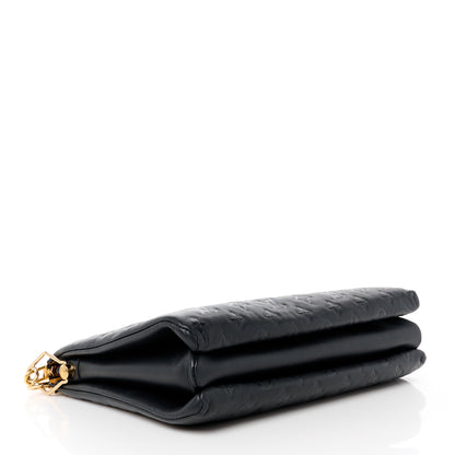 Louis Vuitton Lambskin Embossed Monogram Coussin MM Black 4 of 12