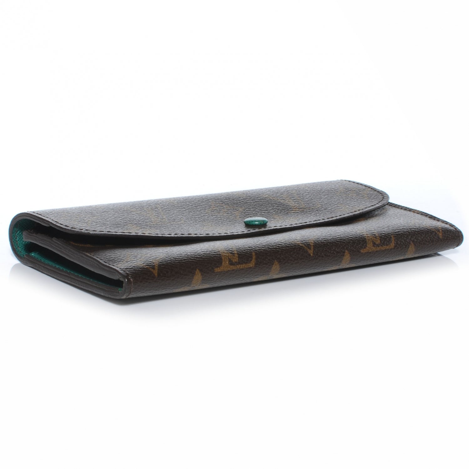 Louis Vuitton Monogram Emilie Wallet Green 4 of 7