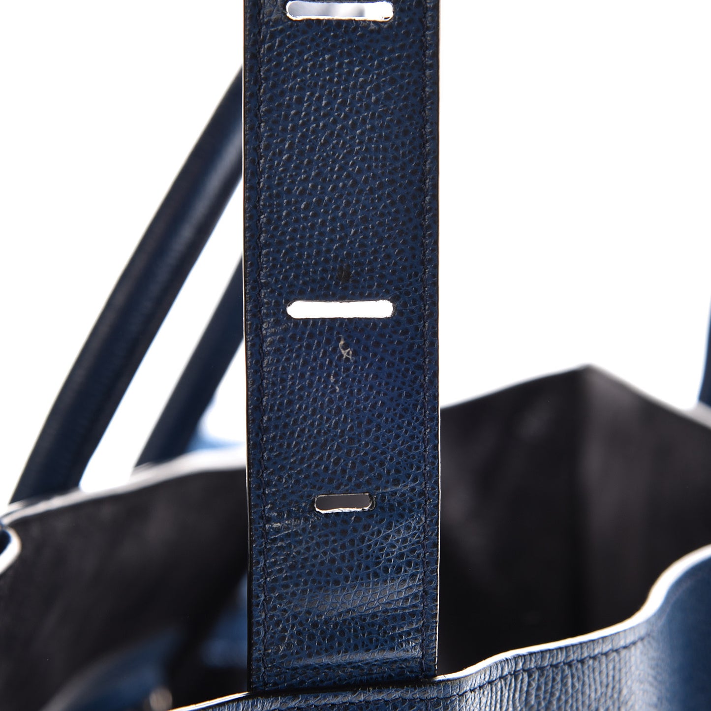Grained Calfskin Medium Phantom Luggage Indigo