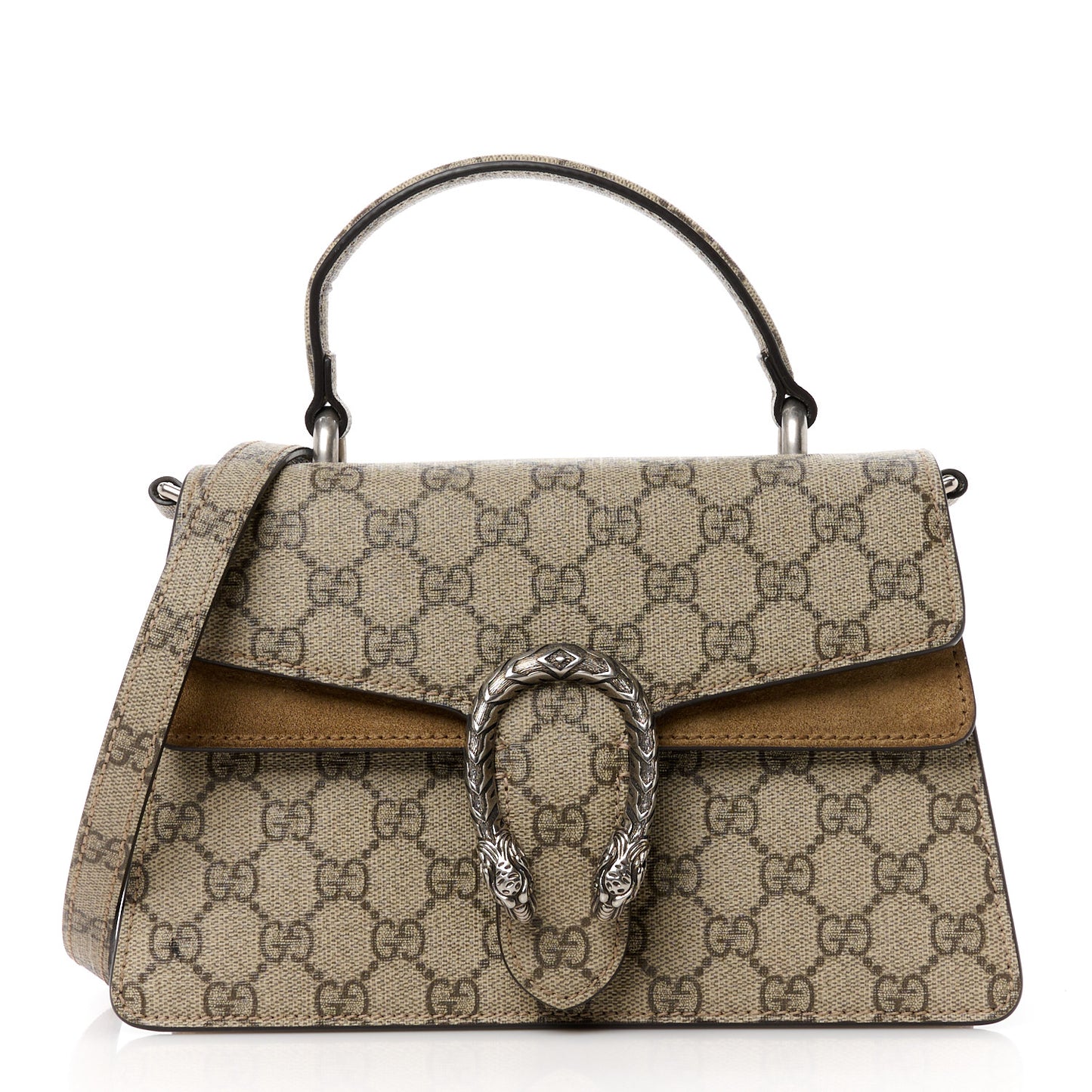 GG Supreme Monogram Small Dionysus Top Handle Bag Taupe