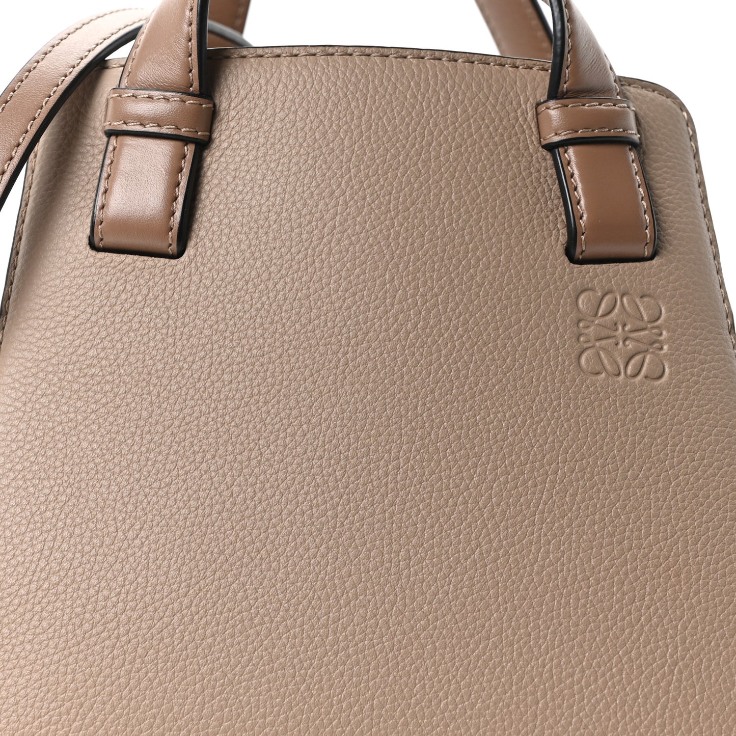 Soft Grained Calfskin Small Hammock Nugget Shoulder Bag Sand Mink