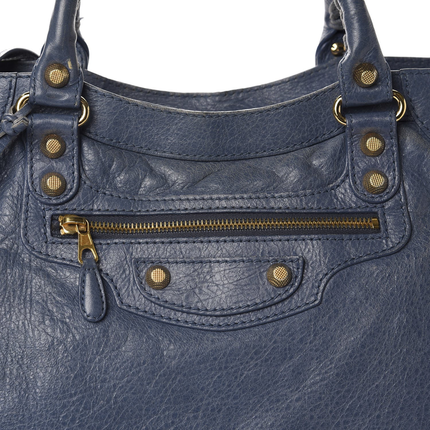 Balenciaga Agneau Giant 12 Gold Hardware Velo Bleu Persan 14 of 14