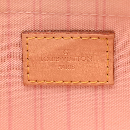 Louis Vuitton Damier Azur Neverfull MM GM Pochette Rose Ballerine 6 of 10