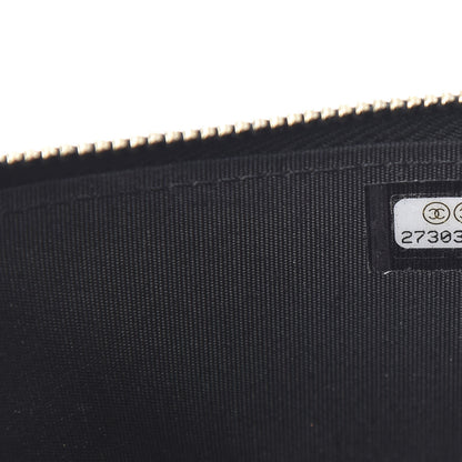 Chanel Caviar Quilted Classic Zip Boy Pouch Black 7 of 8