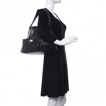 Chanel Lambskin Quilted Mademoiselle Hobo Black 2 of 11