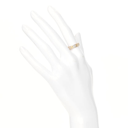 Cartier 18K Yellow Gold Diamond 4mm LOVE Wedding Paved Band Ring 52 6 2 of 5