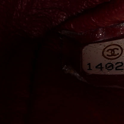 Chanel Distressed Patent Quilted 2.55 Reissue 227 Flap Raspberry Red 6 of 12