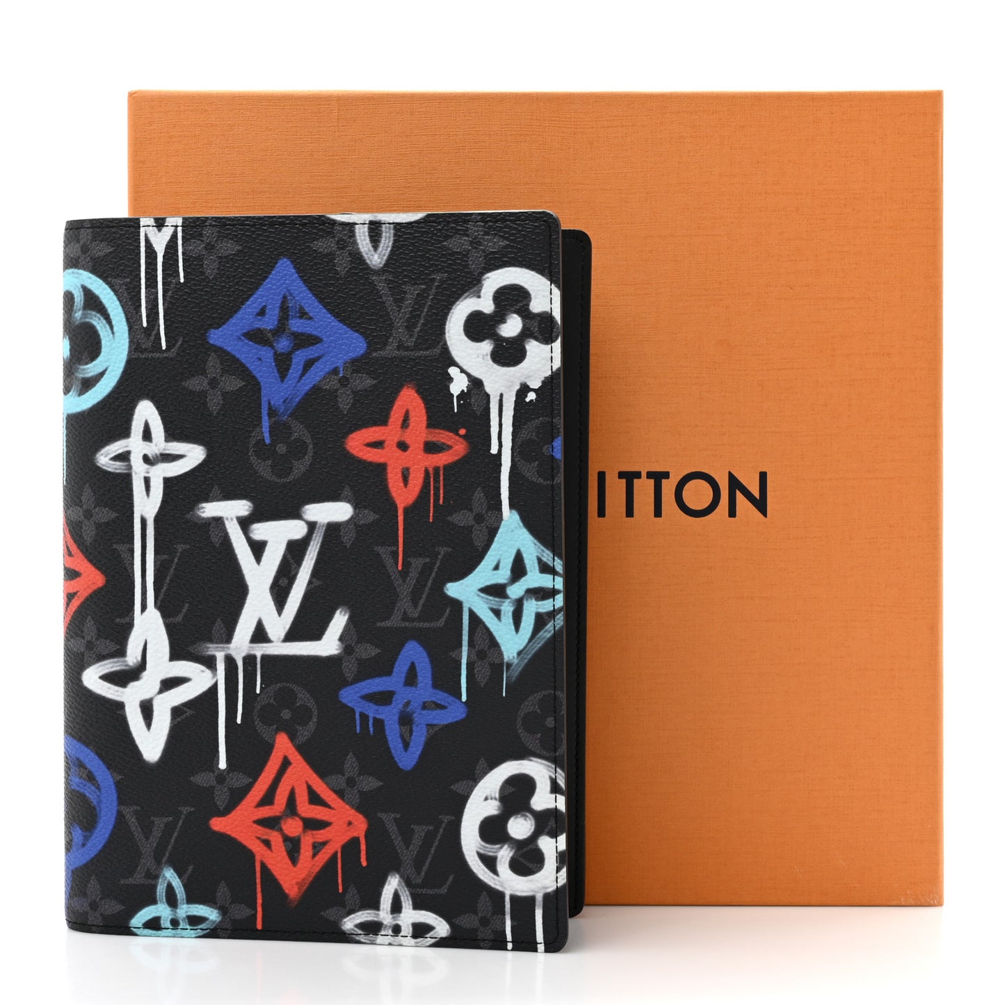 Monogram Eclipse LV Graffiti Auguste Notebook Cover Multicolor