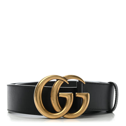 Gucci Calfskin Double G 40mm Belt 65 26 Black 1 of 6