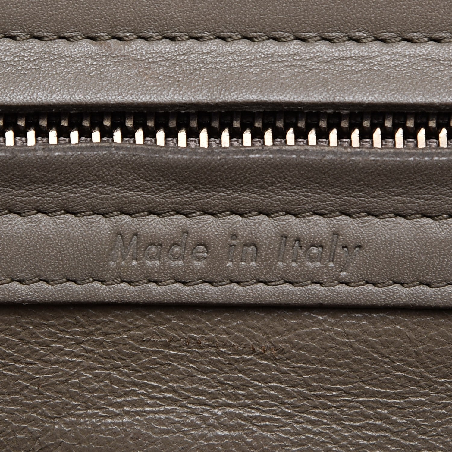 Celine Crocodile Embossed Nubuck Medium Phantom Luggage Beige 8 of 11