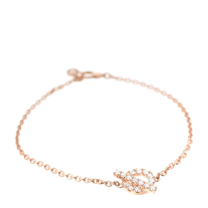 Hermes 18K Rose Gold Diamond Finesse Bracelet LG 1 of 5