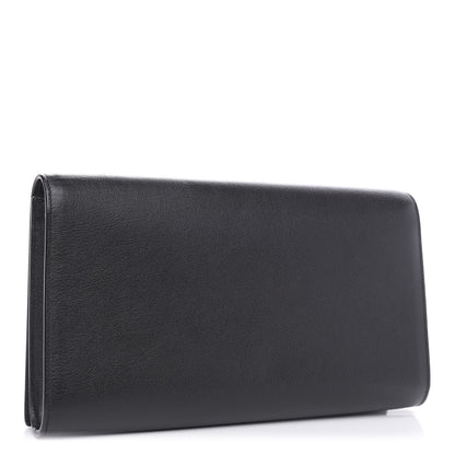 Saint Laurent Calfskin Monogram Large Belle De Jour Clutch Black 3 of 9