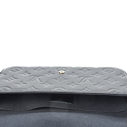 Louis Vuitton Empreinte Pochette Felicie Chain Wallet Black 5 of 11