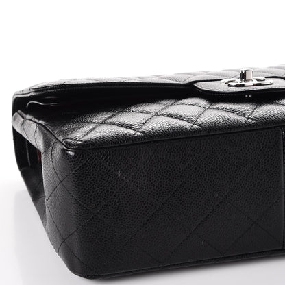Chanel Caviar Quilted Jumbo Double Flap Black 9 of 10