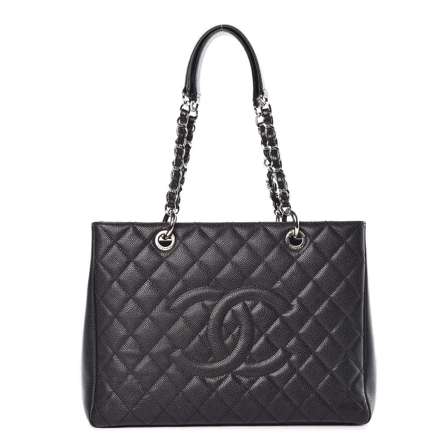 Chanel Caviar Quilted Grand Shopping Tote GST Black 1 of 12