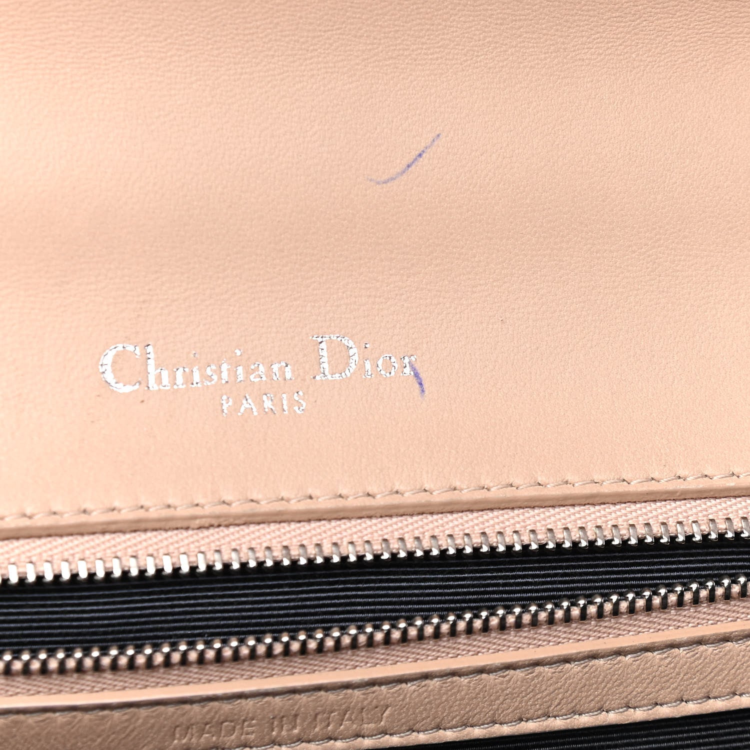 Christian Dior Lambskin Medium Diorama Flap Bag Nude 5 of 6