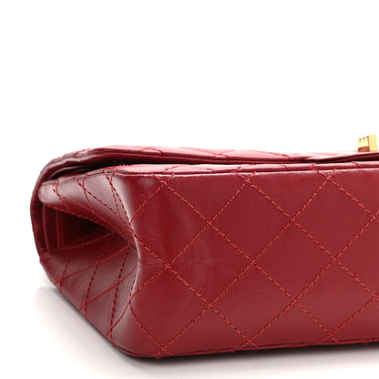 Chanel Aged Calfskin Quilted 2.55 Reissue 226 Flap Dark Red 9 of 10