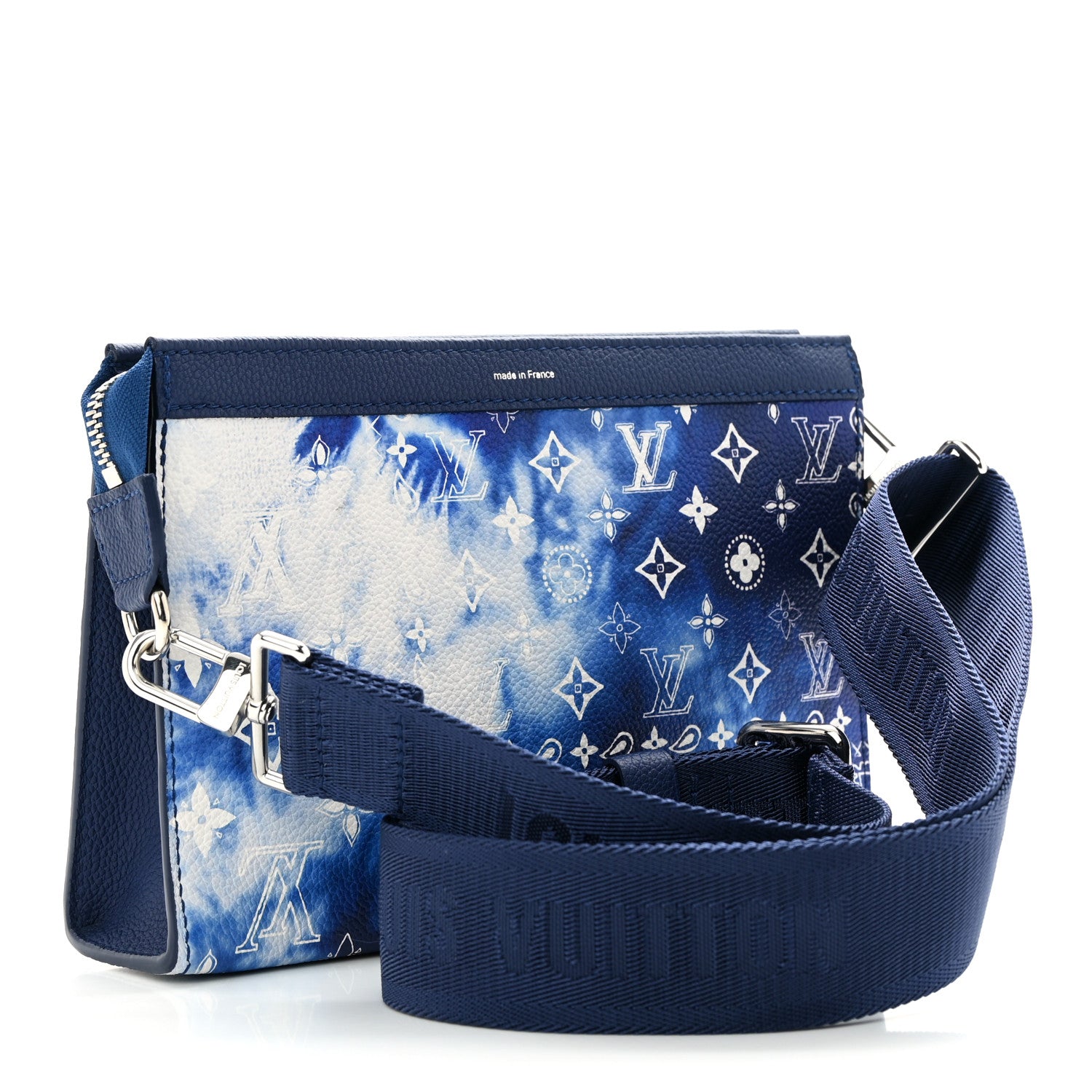 Louis Vuitton Cowhide Monogram Bandana Wearable Wallet Blue 4 of 12