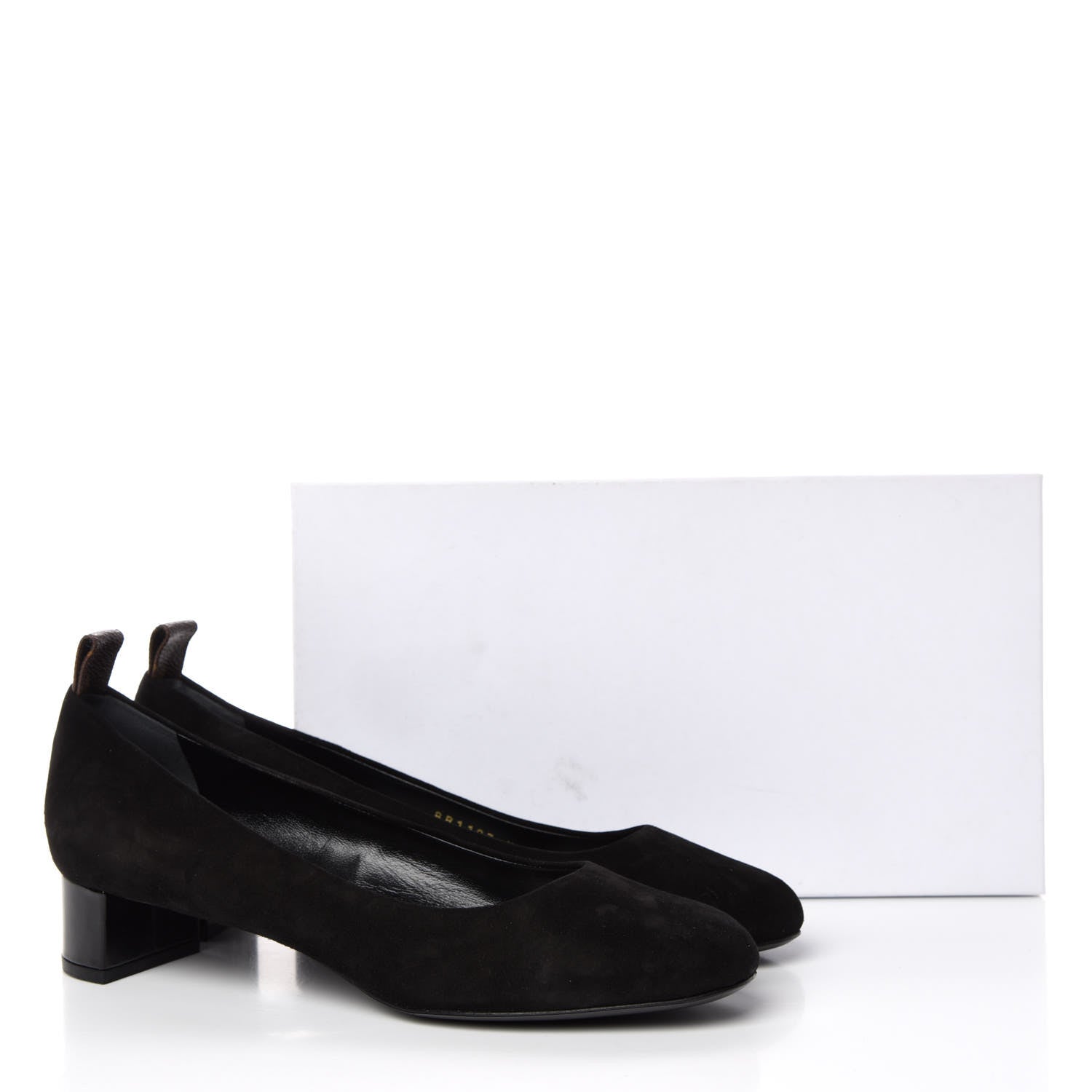 Louis Vuitton Suede Uniformes Pump 38 Black 9 of 9