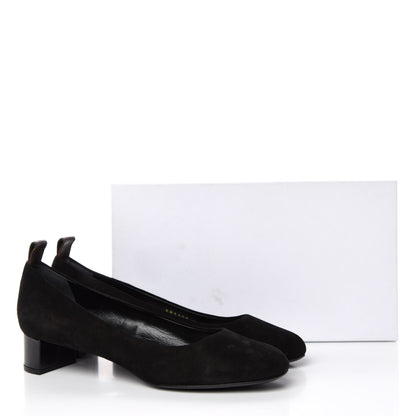 Louis Vuitton Suede Uniformes Pump 38 Black 9 of 9