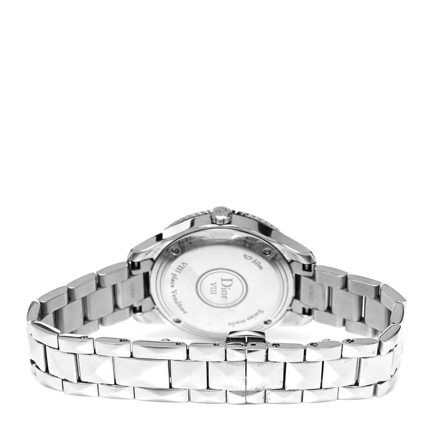 Christian Dior Stainless Steel Diamond 33mm Dior VIII Montaigne Quartz Watch Champagne 3 of 5