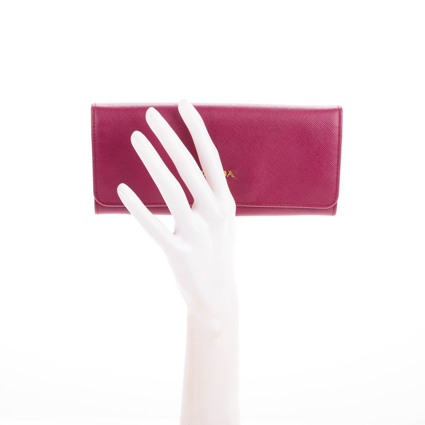 Saffiano Metal Continental Flap Wallet Ametista