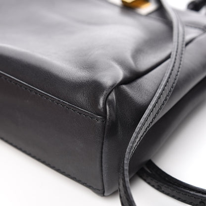 Fendi Vitello Saddle Mini Peekaboo Iconic Satchel Black 11 of 12