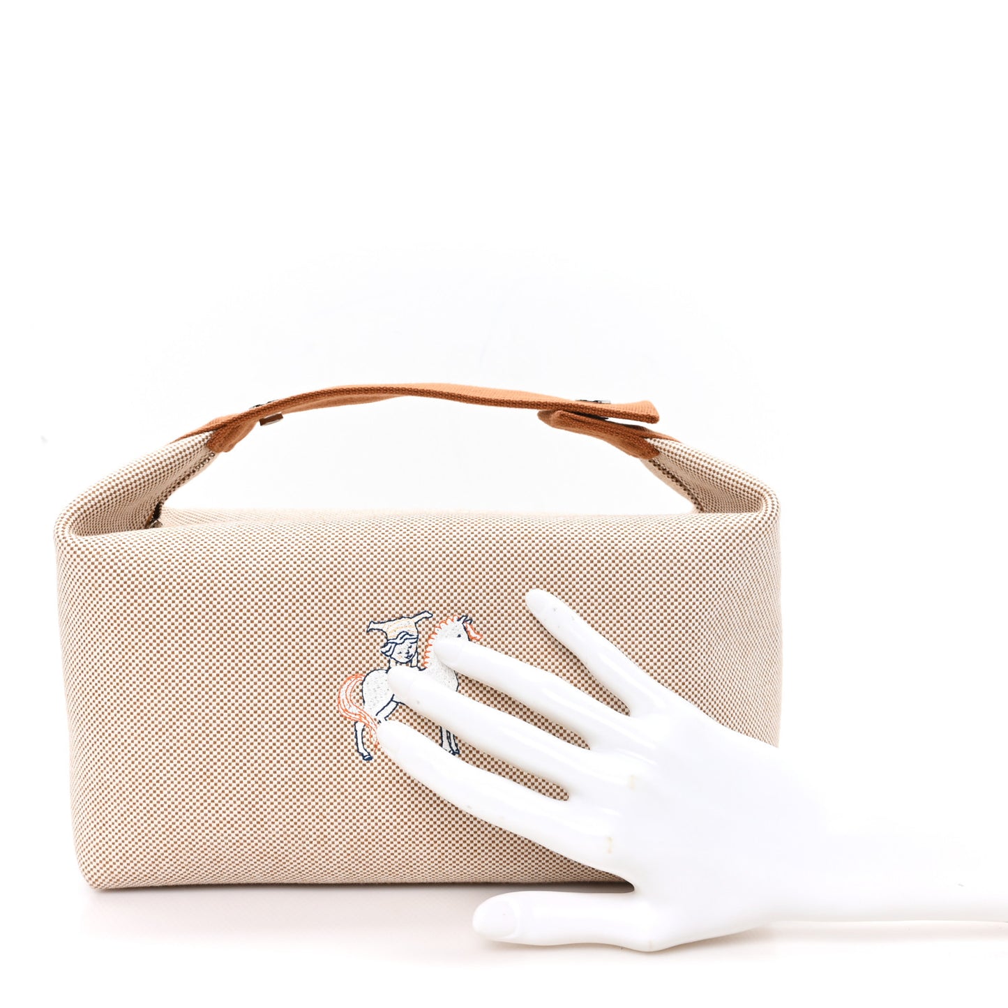 Canvas Large Bride-A-Brac Cabriole Case Biscuit