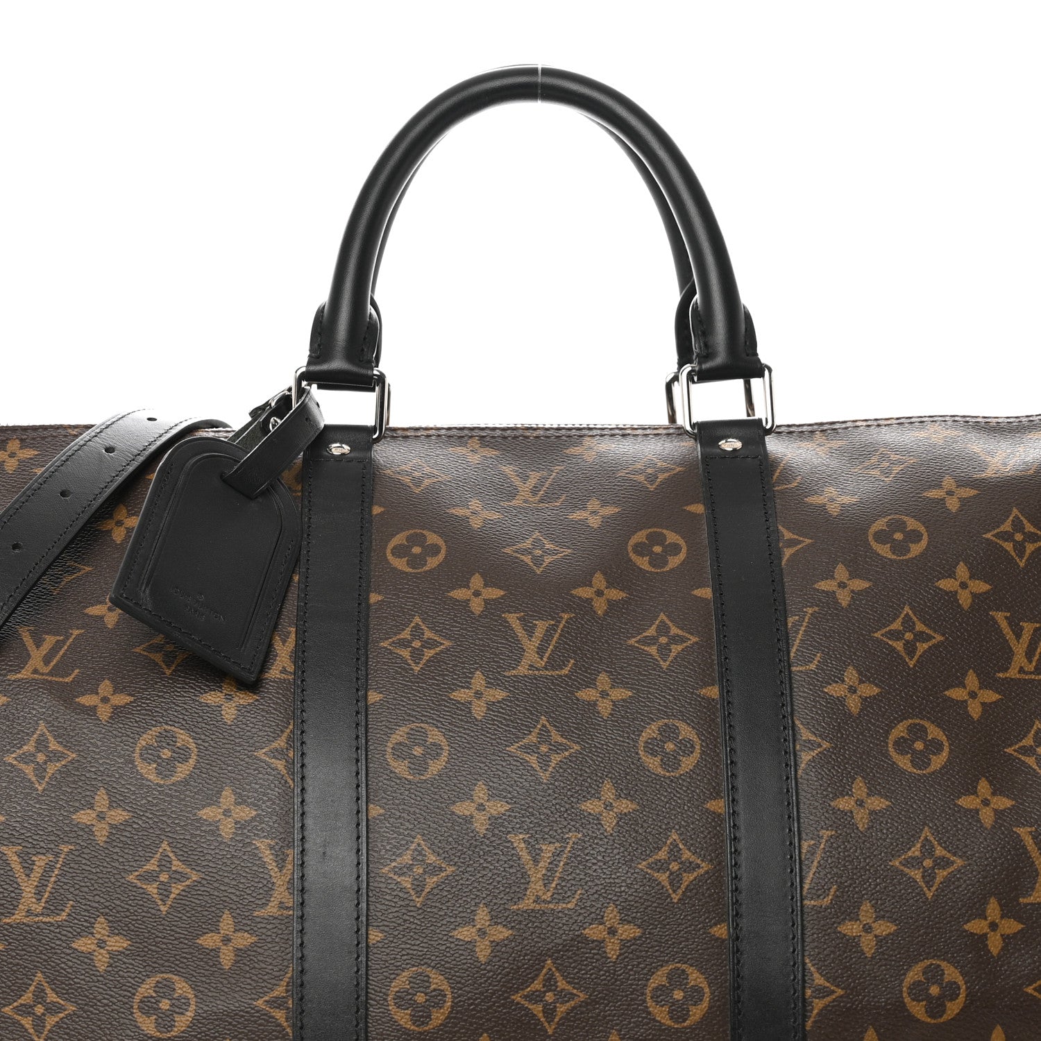 Louis Vuitton Monogram Macassar Keepall Bandouliere 55 7 of 10