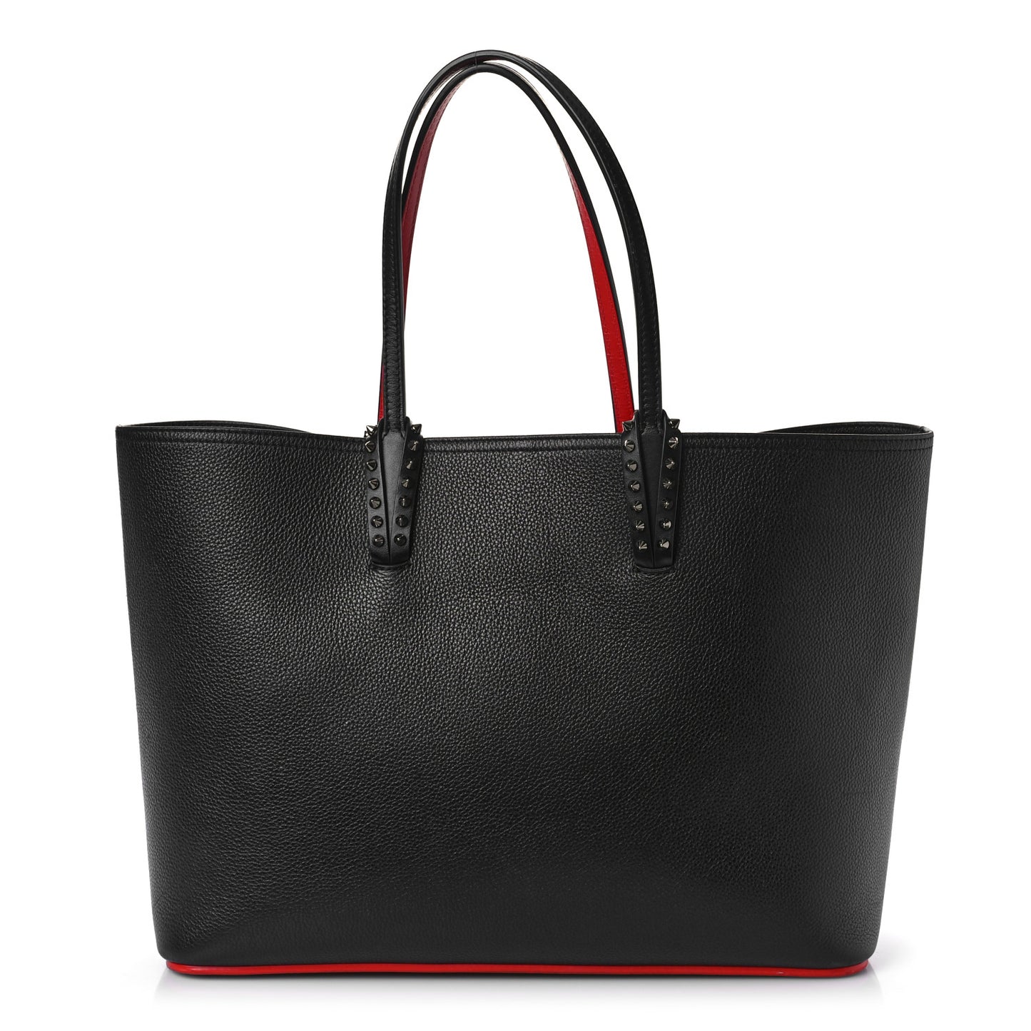 Calfskin Spikes East West Cabata Tote Black