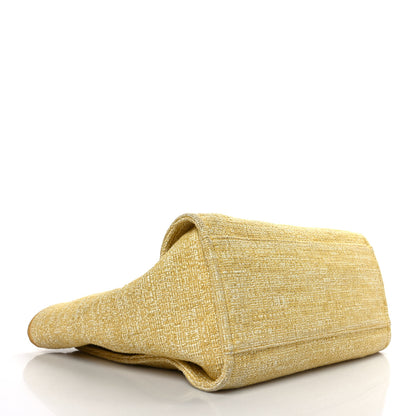 Chanel Canvas Medium Deauville Tote Light Yellow 3 of 9