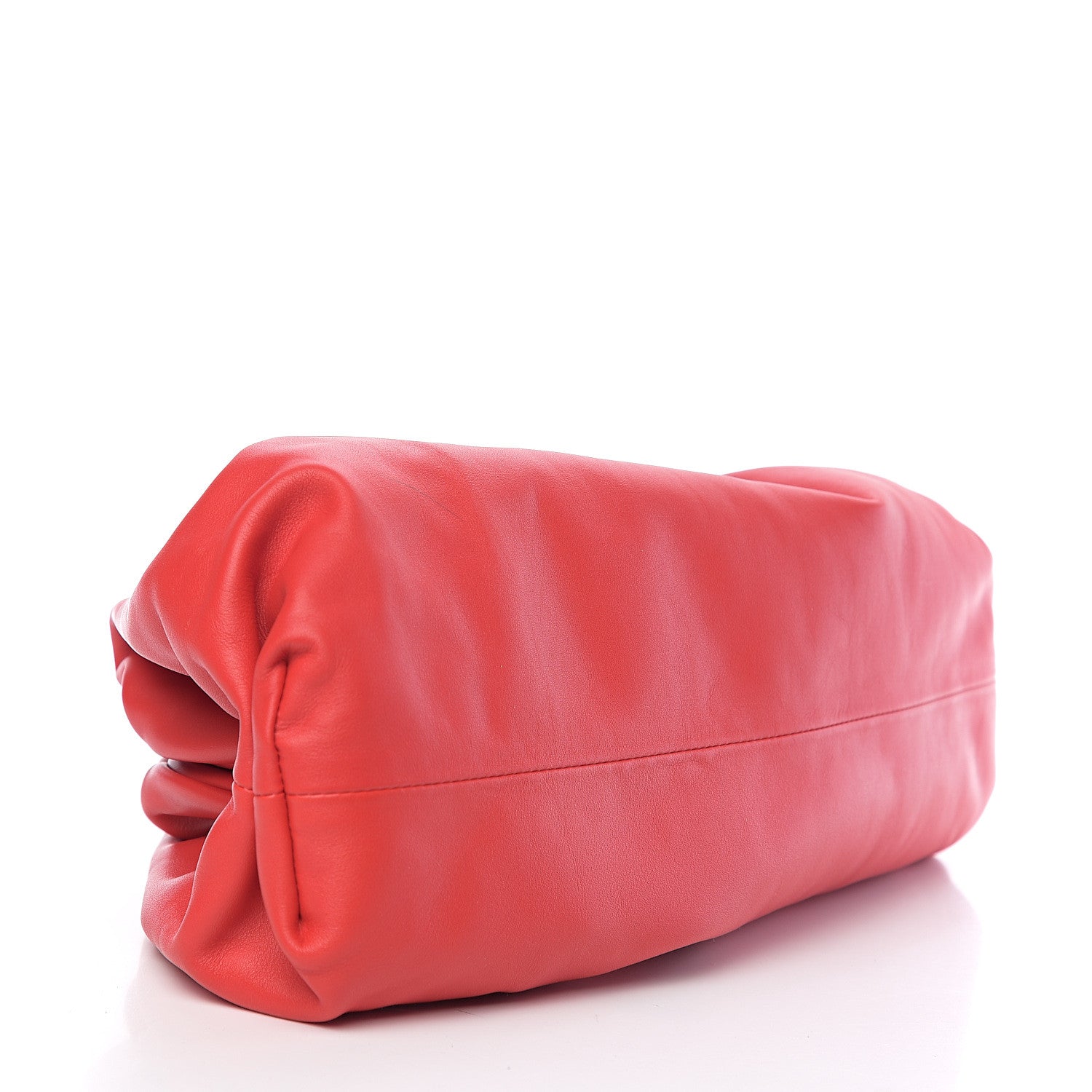 Bottega Veneta Smooth Butter Calf The Pouch Oversized Clutch Bright Red 3 of 8