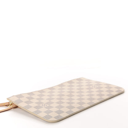Louis Vuitton Damier Azur Neverfull MM GM Pochette Rose Ballerine 4 of 7