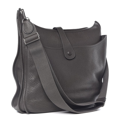 Hermes Taurillon Clemence Evelyne III TGM Graphite 3 of 8