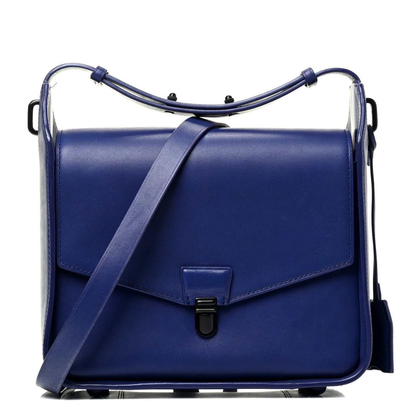 Calfskin Wednesday Flap Shoulder Bag Ultramarine