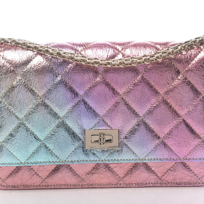 Chanel Metallic Goatskin Quilted 2.55 Reissue Wallet on Chain WOC Multicolor 11 of 12