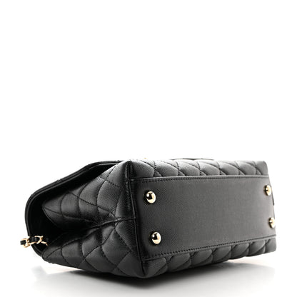Chanel Caviar Quilted Mini Coco Handle Flap Black 4 of 10