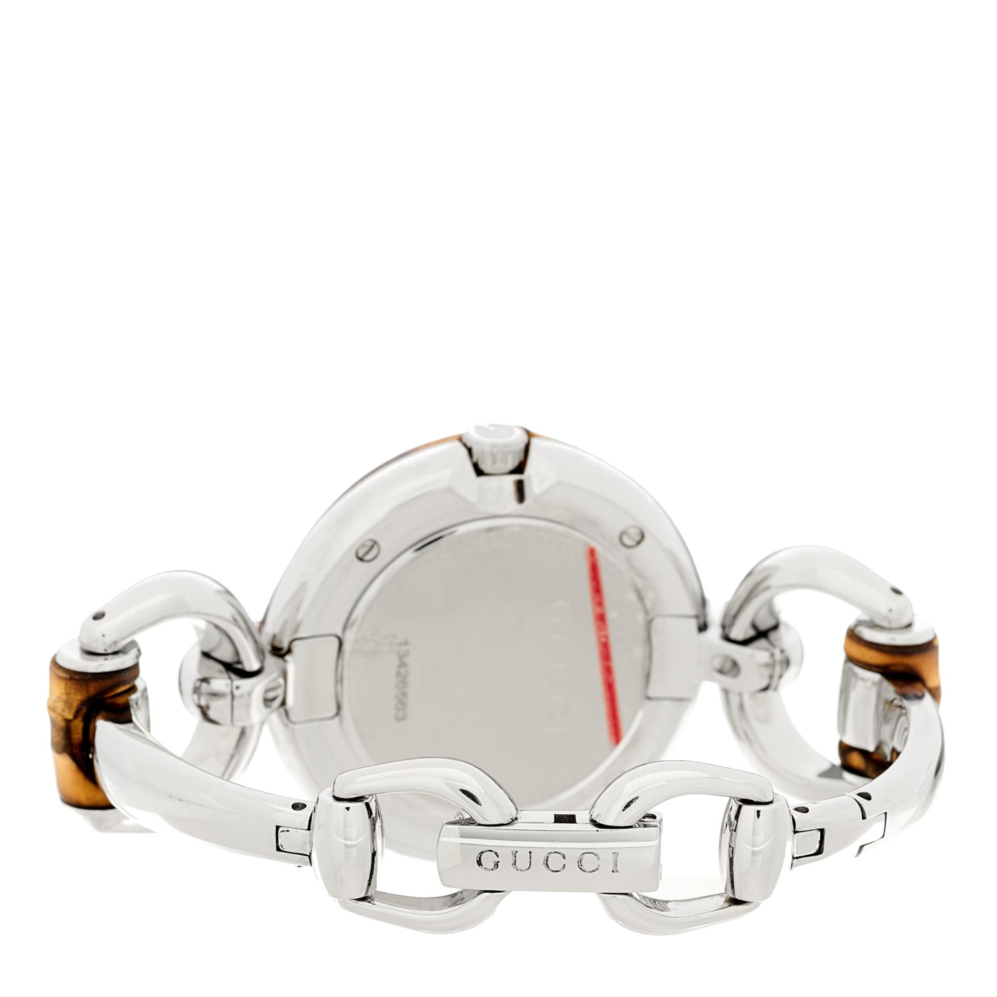 Stainless Steel Bamboo 35mm Quartz Watch Black