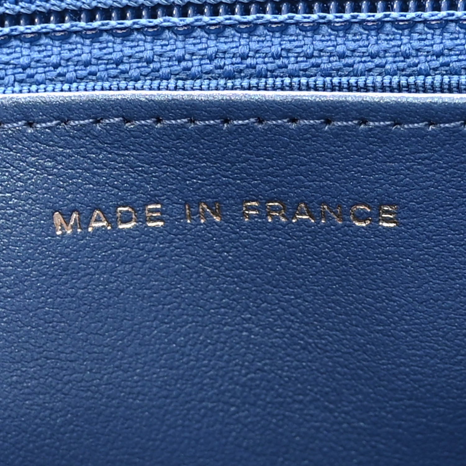 Chanel Iridescent Caviar Quilted Wallet on Chain WOC Dark Blue 7 of 12